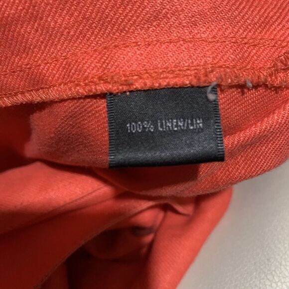 Lafayette 148 New York Womens Size 8 Coral Button Linen Blazer Jacket - Picture 6 of 7